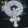 Дизайнер ювелирных изделий из стерлингового серебра на заказ vvs муассанит подвеска в стиле хип-хоп Iced Out ювелирные изделия с бриллиантами подвески-крестикиHipHop