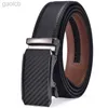 أحزمة Beltratchet Belt Premium Leatherslide حزام قابلة للتعديل Automatic Buckle LDD240313