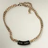 Guld C Letters Sailormoon Necklace Designer Jewelry for Women har Moissanite Hip Hop Cuban Link Chain Choker Clover Letter Pendant Neckor