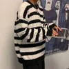 남자 스웨터 2024 스트리트웨어 패션 트렌드 풀버 프린팅 양모 스웨터 라운드 목을 뜨개질 고품질 캐시미어 코트