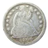 US 1844 P S LIBERTY SAITED DIME SILVER SILVERTAMEDコピーコインクラフトプロモーションファクトリー素敵なホームアクセサリーシルバーコイン2916