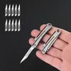 Camping Hunting Knives 1 set of graphics Cutter wear resistant titanium alloy express package pocket knife outer materials pocket mini grater 240312