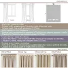 Curtains Both Sides 100% Polyester Blackout Curtains For Living Room Bedroom Kitchen Treatment Blinds Drapes Window Curtains Customize