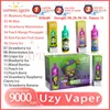 UZY Vaper 9000 Puff Jetable Vape Pen 18ml E Cigarettes 0% 2% 3% 5% Force Vaporisateur Batterie Rechargeable 850mAh 15 Saveurs Puffs 9K