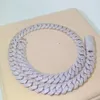 Customized Men Hip Hop Curb Chain Necklaces Bracelets Iced Out Sterling Silver Vvs Moissanite Cuban Chain