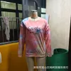 2024 نساء جديد للعلامة التجارية ملابس الأزياء رسائل قميص طباعة Crewneck Hoodies النساء فضفاضة الشارع الشارع عالية الجودة cmofortable قمم طويلة الأكمام