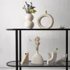 Wazony ceramiczny wystrój domu nowoczesny wazon kwiatowy wazony ceramiczne do kwiatów sypialnia do dekoracji salonu