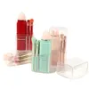 Pearl Eight In One Telescopic Portable Travel Powder Blusher Tool Makeup Brush Set GG