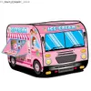 Tentes jouets Tentes jouets Tente pour enfants Tente de jeu pop-up Jouet extérieur pliable Playhouse Camion de pompier Voiture de police Voiture de glace Enfants Maison de jeu Bus Intérieur Q231220 L240313