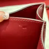 أعلى مصمم كروس كيس لافورز حقائب اليد حقيبة سرج كيس الكتف 24 سم مربع متوسطة الأكياس الجلدية الأصلية للنساء حقيبة حمراء هدايا مربع التغليف يدوي شمع الخياطة الخيط