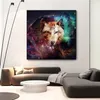 Modern Minimalism Style Cool Wolf Animal Oil Canvas Painting Posters And Prints Wall Pictures For Living Room Decor Unframed346T