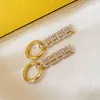 DesignerWomen Hoop Earring Designer Jewelry Gold Stud Earring Luxury Letter Diamond Huggie Dingle Earrings 925 Silver Men Fashion Studs 2024 {Kategori}