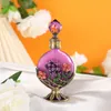 60 X 15ml Carnation Enamel Color Craft Oblate Shape Glass Essential Oil Bottles Empty Senior Natural Flower Cosmetics Bottles