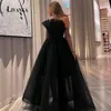 Runway Dresses Livanka Charming A-Line Celebrity for Women Tulle Ruffles Sweep Train Strapless Sleeveless Vestidos de Festa Custom Made Made