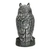 Skulpturer som jaktar falska uggla prydnadsugor Owl Crow Decoe Garden Decor Bird Pest Scarer Scarecrow Decoy Pest Avskräckande repeller gårdar Statue