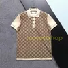 24SS Men Designer TEE Polo koszulki męskie haft liter