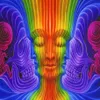 Psychedelic Trippy Art Stoffposter 40 x 24 21 x 13 Dekor--010256g