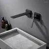 Badezimmer-Waschtischarmaturen, luxuriöser Messing-Wand-Wasserhahn, 1 Griff, Kaltwasser-Waschtisch-Mischbatterie, hochwertig, Gun Grey, Chrom, Schwarz, Weiß