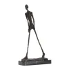 Walking Man Standbeeld Brons door Giacometti Replica Abstract Skeleton Sculptuur Vintage Collectie Art Home Decor 210329283j