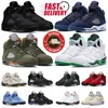 5 5S män basketskor Sneakers Black Cat Olive Aqua Lucky Green Midnight Navy Racer Blue Sail Georgetown Black Metallic Stealth Sports Trainers