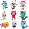 Kawaii kat knuffel zeemeermin pop cartoon figuur speelgoed groothandel