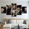 5 Pieces Canvas Painting Horror Saws Movie Characters HD Prints Posters wall art picture room decor no frame261q