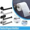 Toilet Paper Holders Toilet Paper Holder Wall Mounted Towel Holder for Bathroom Stainless Steel Cabinet Paper Roll Multifunctional Storage Hanger 240313