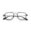 Optiska glasögon för män Kvinnor Retro Designer GMS-637TS Fashion Sheet Glasses Titanium Frame Detaljerad elasticitet Square Style Anti-Blue Light Lens Plate with Box