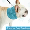 Raffreddamento istantaneo Pet Bandana Sciarpa per cani Collari di raffreddamento Pet Summer Sunstroke Prevenzione Asciugamano avvolgente per il collo per cani209G