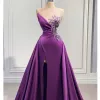 Ebi Aso violet une ligne robe de bal perlée dentelle soirée formelle fête deuxième réception anniversaire robes de fiançailles robes es