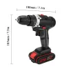 Zaagmachines 36V/21V Impact Electric Cordless Drill 28n.m Trådlös laddningsbara handborrar borst Motor Skruvmejsel DIY Electric Power Tools Tools