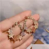 Studörhängen Luxury Mticolor Star for Women Wedding Cubic Zirconia Dubai Bridal Earring Smycken Tillbehör E9523 Drop Delivery DHFIV