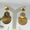 Boucles d'oreilles pendantes en métal en forme surdimensionnée en alliage, grande goutte pour femmes, bijoux de fête à la mode FHK15230 240305