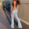 2023 neue Hohe Taille Boot Cut Jeans für Frauen Mode Stretch Knie Zerrissene Denim Ausgestelltes Hosen Casual Weibliche Hose S-2XL