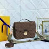 Women designer torba Metis Elegancka torba na ramię skórzane skrzynki utlenianie MessengerCrossbody Worka Odłączane paski wielofunkcyjne 2 -częściowy zestaw torebki torebki torebki