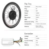 Schroevendraaiers 26 x 1,75 Zoll E-Bike-Umrüstsatz, Fahrrad-Hinterradnabenmotor-Satz, 48 V, 1000 W, leistungsstarker E-Bike-Motor-Satz, bürstenloser Controller