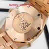 AP Fancy Watch Высококлассные часы Часы серии Royal Oak Женские часы Диаметр 33 мм Кварцевый механизм Прецизионная сталь Платина Розовое золото Повседневные мужские знаменитые часы