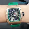 Хорошие наручные часы Унисекс Наручные часы RM Watch Серия RM010 Розовое золото Платина Полое розовое золото RM010 Le Mans Limited Edition