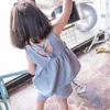 Giyim setleri Kore tarzı bebek kız sevimli pamuk üstleri kısa pantolon clothing çocuklar prenses yürümeye başlayan çocuk pembe katı yaz kıyafetleri