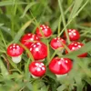 Mini champignon rouge entier, ornement de jardin, pots de plantes miniatures, fée bricolage, maison de poupée 216l