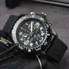 Luxury Designer Watch Montre Watch High Quality Avenger Watch Man Quartz Watches Endurance Chronograph 44mm Watches Flera färger Gummiband Glas