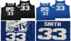 Heren Will Smith 33 basketbalshirts zwarte muziek televisie eerste jaarlijkse rock N039Jock BBall Jam 1991 blauw gestikte shirts S5587981