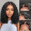 Perucas frontais curtas e profundas, fornecedores de cabelo vietnamita, cabelo encaracolado, hd, sem cola, 13x4, perucas frontal de renda para mulheres negras