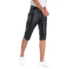 Men's Shorts 2024 Fashion Leather PU Travel And Leisure