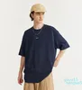 Designer-Bambus-Baumwoll-T-Shirt Frühling Sommer Neue lose Modemarke bedruckte Kurzarm-Männer