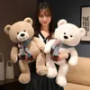 Kawaii 4 Farben Teddybär mit Schal Stofftier Bär Plüschtiere Puppe Kissen Kinder Liebhaber Geburtstag Baby Geschenk 240308