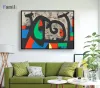 Calligrafia Joan Miro affiche vintage Astratta Acquerello Wall Art Poster e stampe Famoso dipinto su tela Soggiorno Decorazione della casa