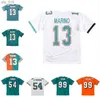 Fani Top Jerseys Football Football Jersey Dan Marino Griese 39 Csonka 54 Zach 1972-2006 Mesh retro koszulki S-6XLH240313