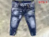 jeans da uomo denim jeans strappati per uomo skinny rotto stile italiano buco bici moto rock revival pantaloni12s tyle7232403
