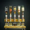 Distributeur de liqueur en bois de whisky 1-3 têtes Cocktail vin alcool boisson S pour la fête des pères cadeau de vacances distributeur de boissons alcoolisées 240304